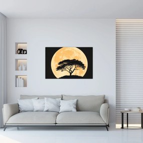 Kép – Fa arany teliholdban II. (90x60 cm)