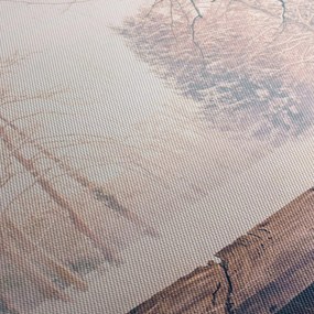 Kép - Kilátás az erdőbe (órával) (90x30 cm)