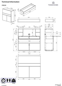 Focus lehajtható íróasztal - TemaHome