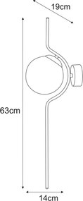KAJA K-5331 NEVA Szürke Színű Fali Lámpa 1xE14 10W IP20
