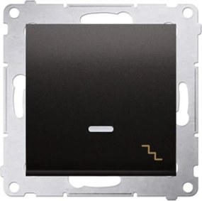 Simon 54 Lépcsőházi Kapcsoló, Egypólusú, Led Háttérvilágítással, Antracit Színű (DW6L)