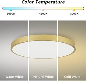 Brilagi -LED Dimmelhető lámpatest POOL SMART LED/128W/230V 100 cm aranyszínű Wi-Fi Tuya+távirányító