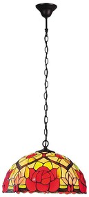 Brilagi - Tiffany-stílusú vitrázs csillár láncon GARLAN 2xE27/60W/230V