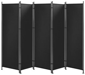 Fekete paraván öt panellel 270 x 170 cm NARNI Beliani