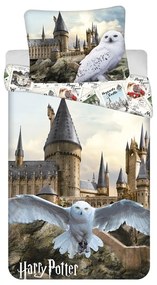 Egyszemélyes pamut gyerek ágyneműhuzat 140x200 cm Harry Potter "Hedwig" – Jerry Fabrics