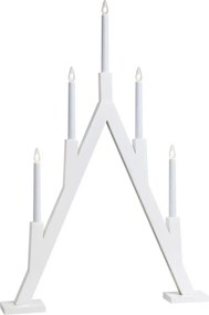 Fehér fénydekoráció karácsonyi mintával Bjurfors – Markslöjd