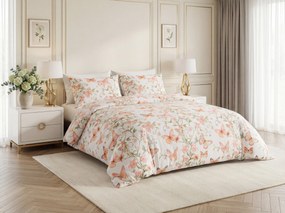 Mikroszálas ágyneműhuzat ORANGE BUTTERFLY fehér Ágyneműhuzat mérete: 2 db 70 x 80 cm | 160 x 200 cm