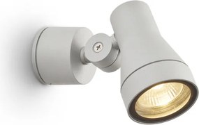 RENDL DIREZZA fali lámpa ezüstszürke 230V LED GU10 8W IP54