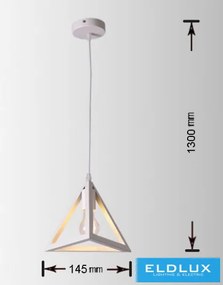 UNIVERSO Függeszték 1xE27 IP20 D145x1300mm fehér