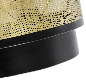 Vintage fali lámpa fekete rézzel 30x25 cm - Kayleigh