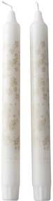 Szürke gyertya, 2 db Slåpeblom kollekció - Wik & Walsøe