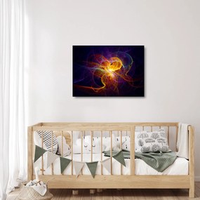 Absztrakt kép (üvegen) (70x50 cm)