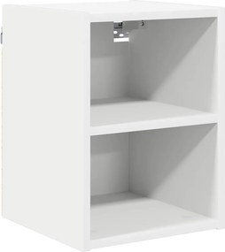 vidaXL Függő szekrény tárolóval Fehér 30 x 29,5 x 40 cm Faanyag