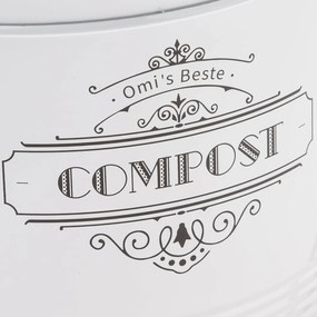 Fém komposzttartály szénszűrővel, 8 l