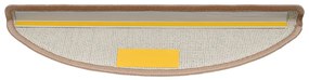 30 db világosbarna lépcsőszőnyeg 56x17x3 cm