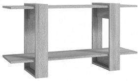 szürke sonoma-tölgyszínű szerelt fa könyvszekrény 100x 30x51 cm