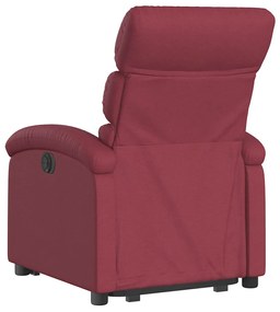 bordó szövet felállást segítő dönthető fotel