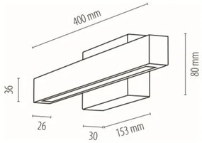 Spot-Light 19911104 - LED fürdőszobai fali lámpatest AQUAVIVA LED/6W/230V IP44