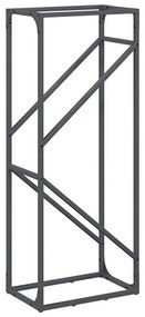antracitszürke hidegen hengerelt acél tűzifatároló 40x25x100 cm