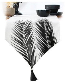 Fekete-bézs asztali futó 140x45 cm - Minimalist Cushion Covers