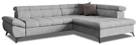 Kinyitható sarokkanapé MARANO jobb oldali, szürke