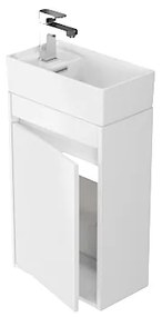 Cersanit Crea, akasztós szekrény + mosdó 40cm, SET B102, fehér, S801-276