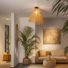 Brilagi - LED felületre szerelhető csillár CERIA BOHO 1xE27/40W/230V, átm. 50 cm, barna