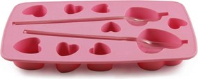 Toro Szív Szilikon jégkocka forma szívószállal