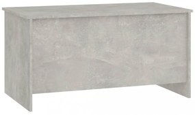 betonszürke szerelt fa dohányzóasztal 102 x 55,5 x 52,5 cm