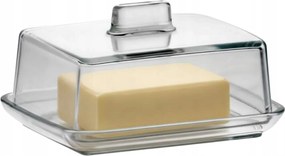 Üveg Vajtartó Fedővel Vajtartó Edény