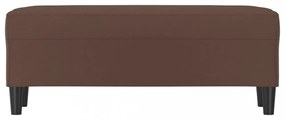 barna műbőr pad 100 x 35 x 41 cm