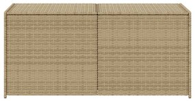 Vegyes bézs polyrattan kerti tárolóláda 283 L