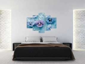 Kép - Ibolyák a vízben (150x105 cm)