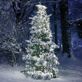 Aca Lighting karácsonyi fényfüzér 350 LED-es polip lánc fára 10 szál