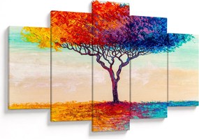 Egy festett fa képe (150x105 cm)