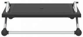 fekete lábtámasz 45 x 40 x 13,5 cm