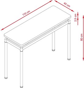 Catini MARCUS konzolasztal