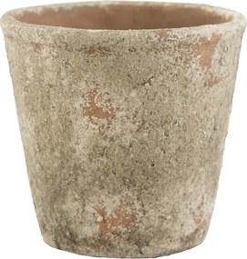 Loft Virágtartó beton szürke-narancs átm. 19cm