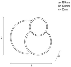 LED Dimmelhető mennyezeti lámpa LED/60W/230V 3000-6500K fehér + távirányítás