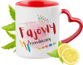 Elnöknek Piros, szív alakú füllel Ajándék