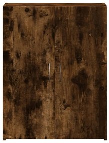 füstös tölgy színű szerelt fa irattartó szekrény 60x32x77,5 cm