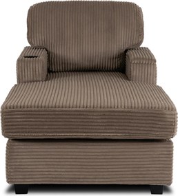 Pihenőfotel bézs színben, kordbársony kárpittal NEO