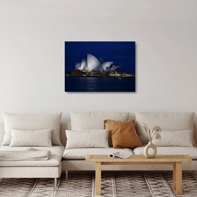 Sydney éjszakai kép (üvegen) (70x50 cm)