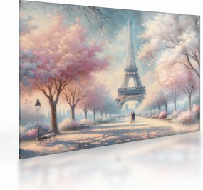 Üveg kép – Tavasz Párizsban (70x50 cm)