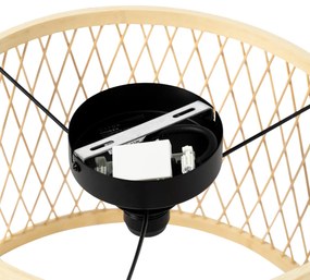 Rusztikus mennyezeti lámpa rattan 40 cm IP44 - Calamus