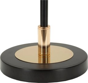 Fehér-fekete asztali lámpa üveg búrával (magasság 46 cm) Vintage – Mauro Ferretti