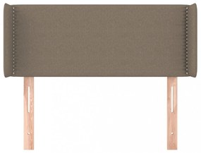 tópszínű szövet fejtámla 93x16x78/88 cm