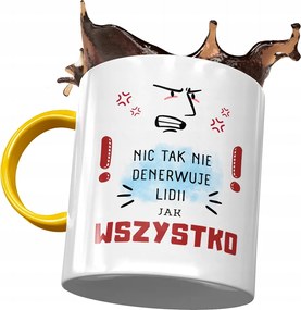 Sárga Bögre Lídia Feleség Barátnő Ajándék Nyomtatott Fotóval