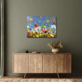 Festett kép egy virágzó rét (70x50 cm)