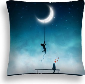 Párna MX 10 Éjszaka Pad Hold Szerelem Szív 40X40